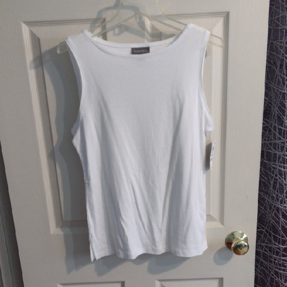 Style & Co. Classic White Tank Top